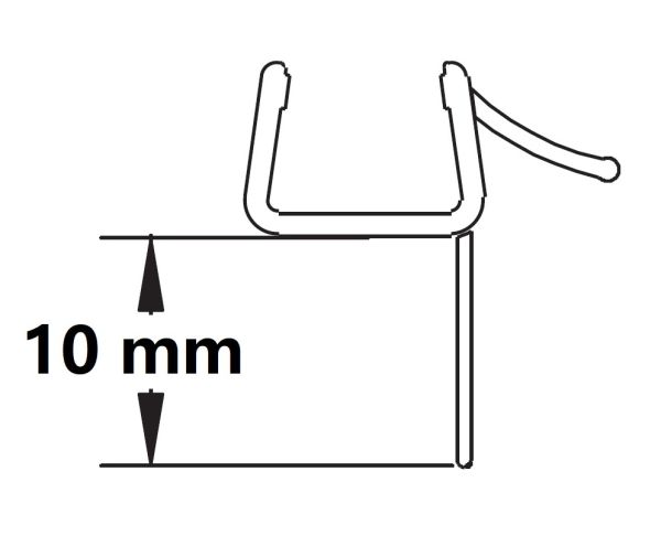 Provex Dichtung mit Abtropfleiste für Glasdicke 8mm