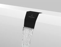 Villeroy&Boch Wasserzulauf integriert in Überlauf für SQUARO EDGE 12 Badewanne Black Matt