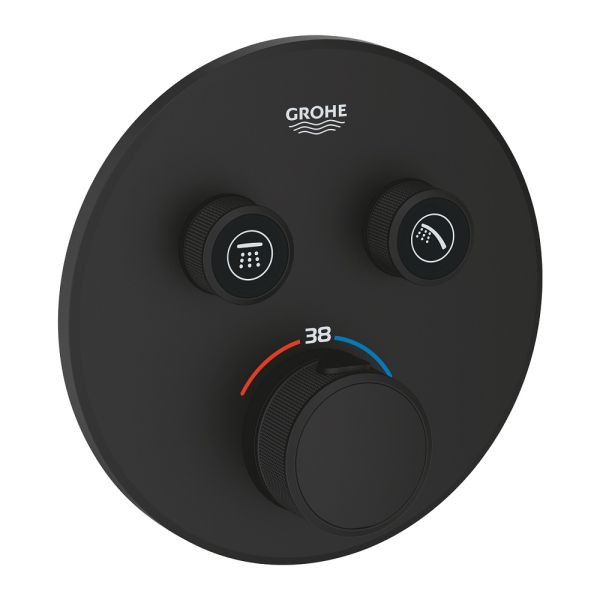 Grohe Grohtherm SmartControl Thermostat mit 2 Absperrventilen, phantom black