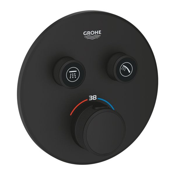Grohe Grohtherm SmartControl Thermostat mit 2 Absperrventilen, phantom black 29507KF0