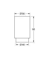 Vorschau: Grohe Selection Glas, weiß 41029000 1