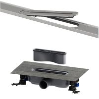 Kaldewei Flow Duschrinne 90cm inkl. FlowDrain Standardinstallation, kürzbar