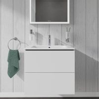 Vorschau: Duravit L-Cube Waschtischunterschrank wandhängend 62x48cm mit 2 Schubladen für ME by Starck 233663 weiß matt LC624001818