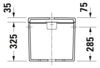 Vorschau: Duravit D-Neo Aufsatz-Spülkasten 3/6L mit Dual Flush, Anschluss rechts oder links, weiß