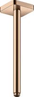 Vorschau: Axor ShowerSolutions Deckenanschluss 30cm softsquare, polished red gold 26966300