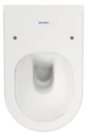 Vorschau: Duravit White Tulip Stand-WC, Tiefspüler, spülrandlos, HygieneGlaze, weiß