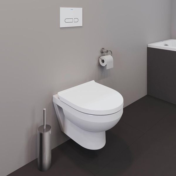 Duravit Duravit No.1 Wand-WC 48x36,5cm, oval, HygieneGlaze, weiß 2575092000