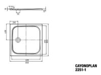 Vorschau: Kaldewei Cayonoplan Duschwanne quadratisch