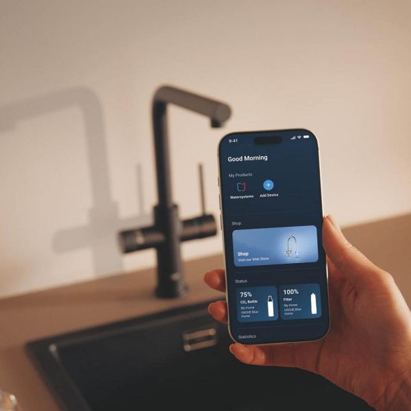 Grohe Blue 2.0 5-in-1-Armatur - Überwachung per My GROHE App 