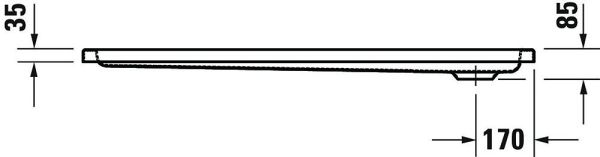 Duravit D-Code Duschwanne 130x90cm, weiß