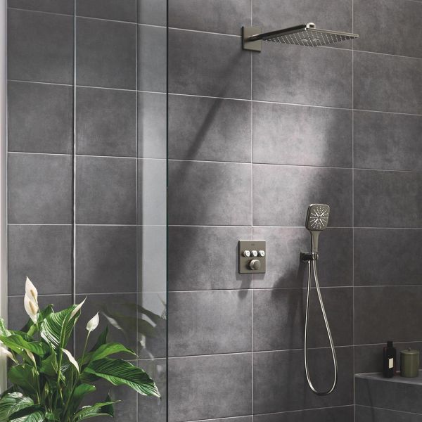 Grohe Grohtherm SmartControl Duschsystem hard graphite gebürstet 34864AL0