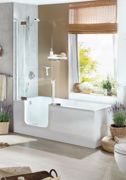 Artweger Twinline 2 Duschbadewanne 160x75cm für Duschtür, weiß