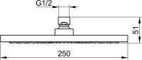 Vorschau: Keuco Kopfbrause rund Ø250mm, chrom 59986010201_1