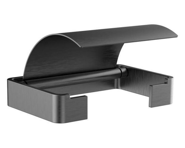 emco loft Papierhalter mit Deckel, schwarzchrom gebürstet 050000500 