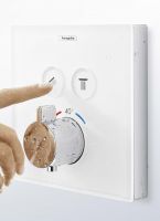 Vorschau: Hansgrohe ShowerSelect Thermostat Unterputz für 2 Verbraucher, weiß/chrom