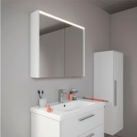 Duravit D-Code 2.0 Spiegel LED-Spiegelschrank, weiß matt DC7106018180000