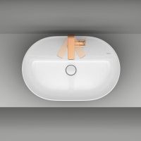 Vorschau: Grohe Lineare Badarmatur L-Size mit Zugstangen-Ablaufgarnitur, warm sunset gebürstet