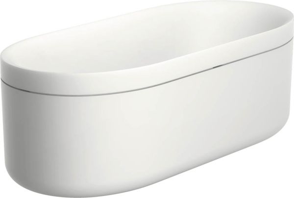 Axor Suite Freistehende Badewanne oval, 190x85cm, weiß matt chrom 42005000