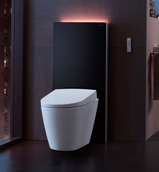 Geberit Monolith Plus Sanitärmodul Steinzeug für Stand-WC 114cm