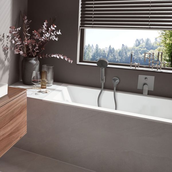 hansgrohe Vivenis Wannenarmatur Unterputz, brushed black chrome