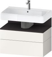 Vorschau: Duravit Qatego Unterschrank 79x47cm, in weiß supermatt Antifingerprint, mit offenem Fach in graphit supermatt Antifingerprint QA4394 