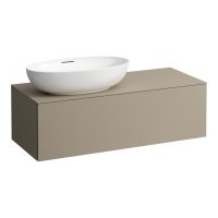 Laufen IL BAGNO ALESSI ONE Schubladenelement 1200, Ausschnitt links, 1 Schublade, perl beige, H4303120972701