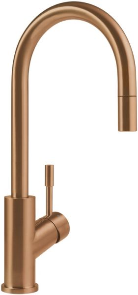 Villeroy&Boch Umbrella Flex Küchenarmatur aus Edelstahl, Ausziehbrause, bronze 92540004