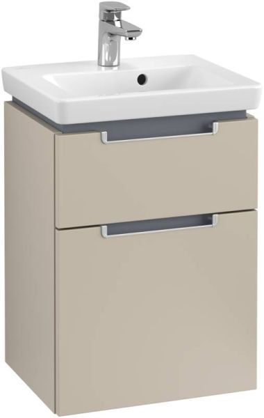 Villeroy&Boch Subway 2.0 Waschtischunterschrank mit 2 Auszügen, 44x59cm soft grey A90600VK