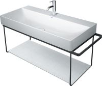 Vorschau: Duravit DuraSquare Metallkonsole Wandhängend zu Waschtisch 235310, schwarz matt 0031044600