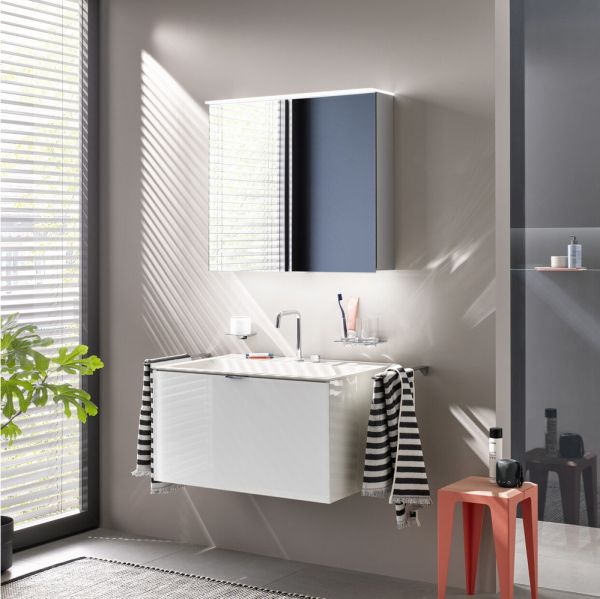 emco flat 2 Spiegelschrank 60cm, LED-Segel, Waschtischbeleuchtung 979706402