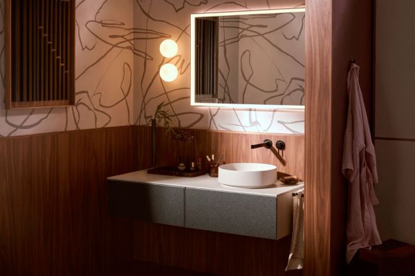 hansgrohe Xuniva Evo S Aufsatzwaschtisch rund Ø40cm mit Ablaufventil