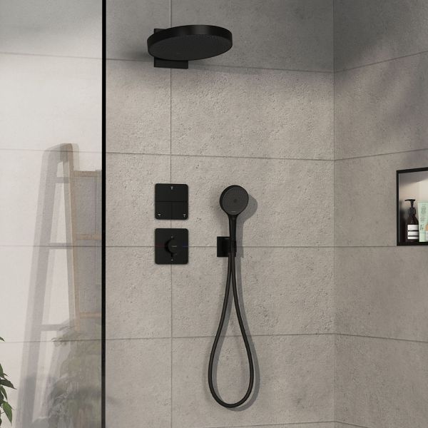 Hansgrohe ShowerSelect Comfort Q Thermostat UP, 1 Verbraucher & zusätzl. Abgang, schwarz matt