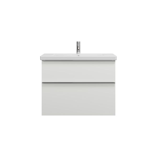 Burgbad Eqio Keramik-Waschtisch 83cm mit Waschtischunterschrank