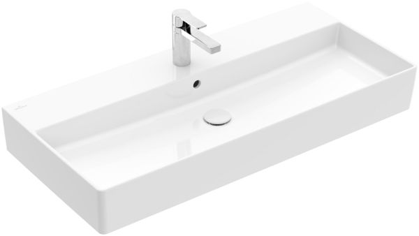 Villeroy&Boch Memento 2.0 Waschtisch 100x47cm, 1 Hahnloch mit überlauf weiß 4A22A501