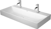 Vorschau: Duravit DuraSquare Waschtisch 100x47cm, ohne Überlauf, mit Wondergliss, mit nicht verschließbarem Ablaufventil, weiß 23531000721