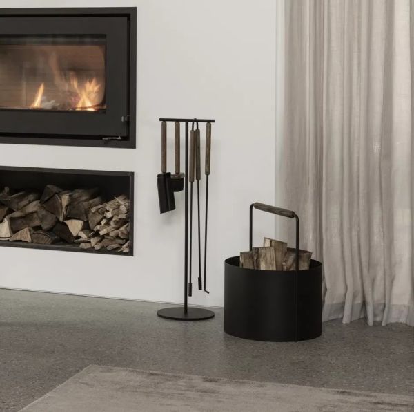 blomus ASHI Kaminbesteck 5-tlg., braun 66155