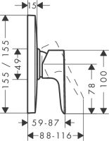 Vorschau: Hansgrohe Talis E Einhebel-Brausemischer Unterputz Highflow, chrom