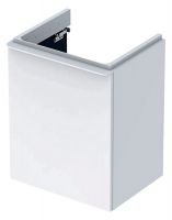 Vorschau: Geberit Smyle Square Unterschrank für Handwaschbecken 50cm, mit einer Tür_weiß_LINKS