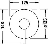 Vorschau: Duravit Circle Einhebelmischer Set mit Unterputz-Grundkörper für 1 Verbraucher, chrom