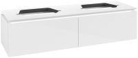 Vorschau: Villeroy&Boch Legato Waschtischunterschrank 160x50cm für Aufsatzwaschtisch, 2 Auszüge, glossy white, B76700DH