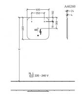 Vorschau: Villeroy&Boch More to See Lite LED-Spiegel, 60x60cm, mit Sensordimmer