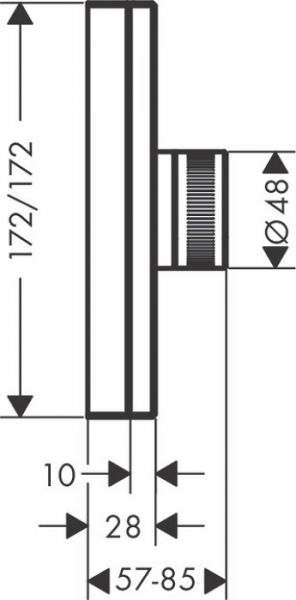 Axor Edge Thermostat HighFlow Unterputz