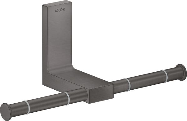 Axor Universal Rectangular Toilettenpapierhalter doppelt, brushed black chrome 42657340