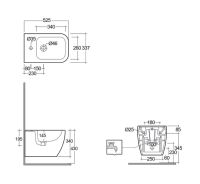 Vorschau: Kludi RESA C Wand-Bidet 52cm, weiß