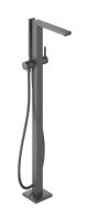 hansgrohe Tecturis E Wannenarmatur bodenstehend, brushed black chrome