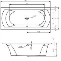 Vorschau: RIHO Easypool 3.1 Lima Rechteckwanne 170x75cm elektronische Bedienung, weiß