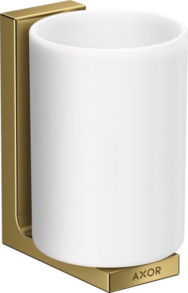 Axor Universal Rectangular Zahnputzbecher, polished gold-optic 42604990