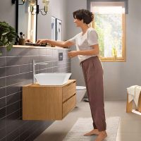 Vorschau: Hansgrohe Rebris E Einhebel-Waschtischarmatur 240 CoolStart wassersparend, chrom 72591000