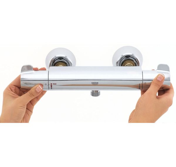 Grohe Grohtherm Special Thermostat-Brausebatterie mit verdeckten S-Anschlüssen, chrom 34667000