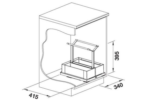 Blanco Storage Caddy 20 Aufbewahrungskorb für Flaschen im Küchenunterschrank, schwarzgrau